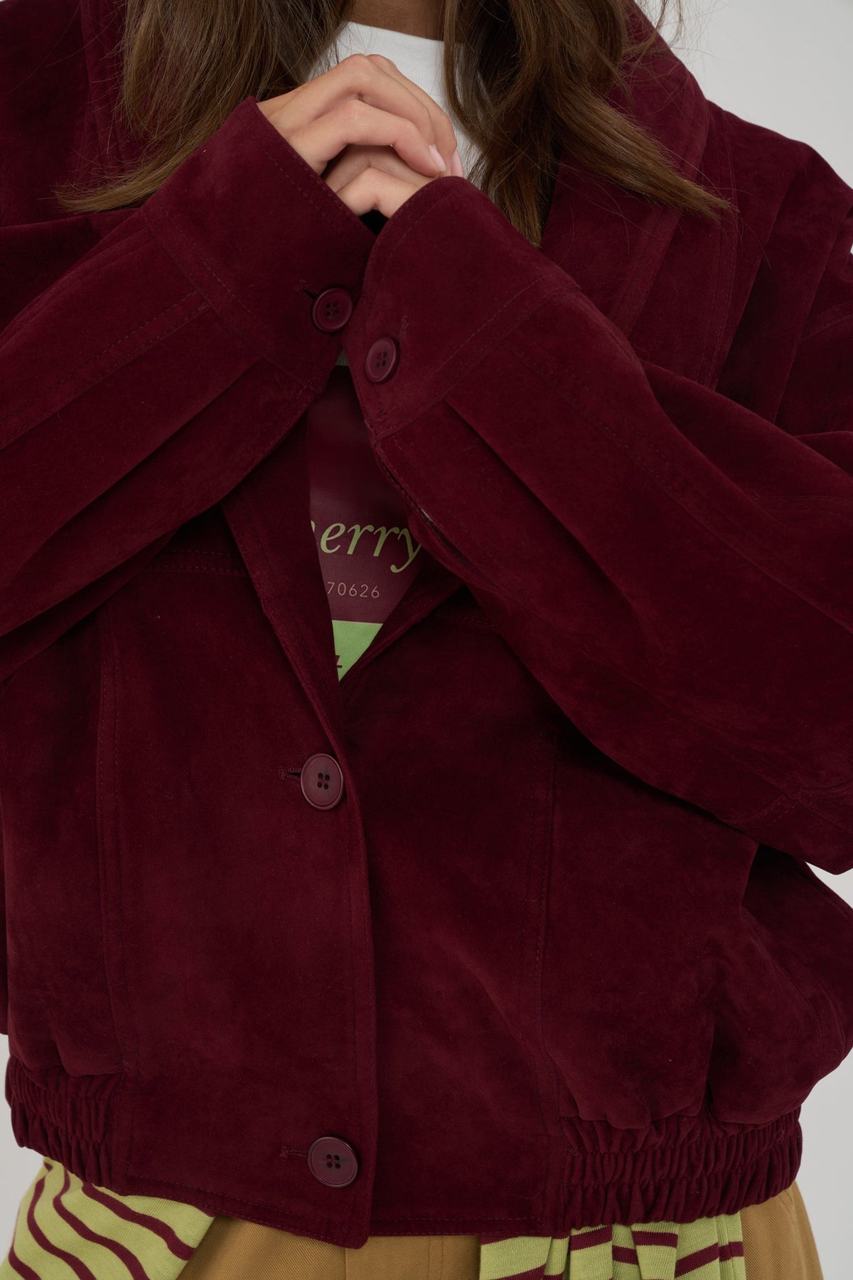 City Suede Bomber