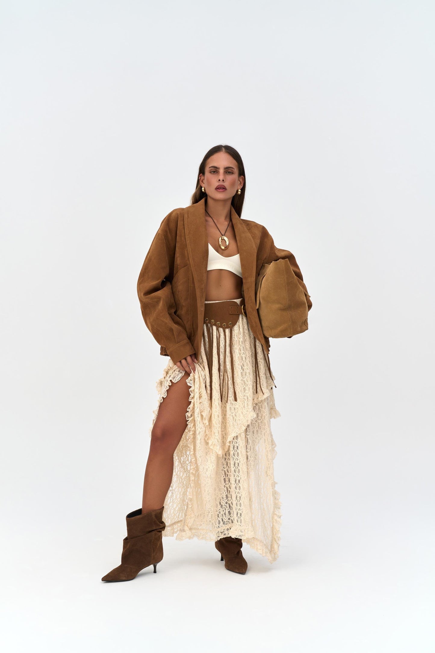 Ruffle Lace Skirt
