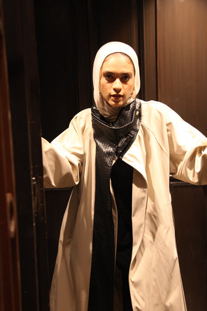 The Dimension Leather Coat