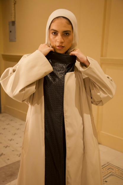 The Dimension Leather Coat