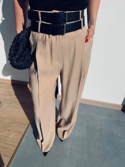 Double-belted Pants