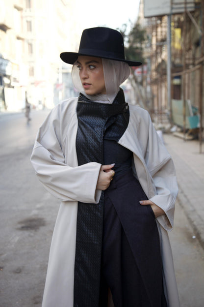The Dimension Leather Coat