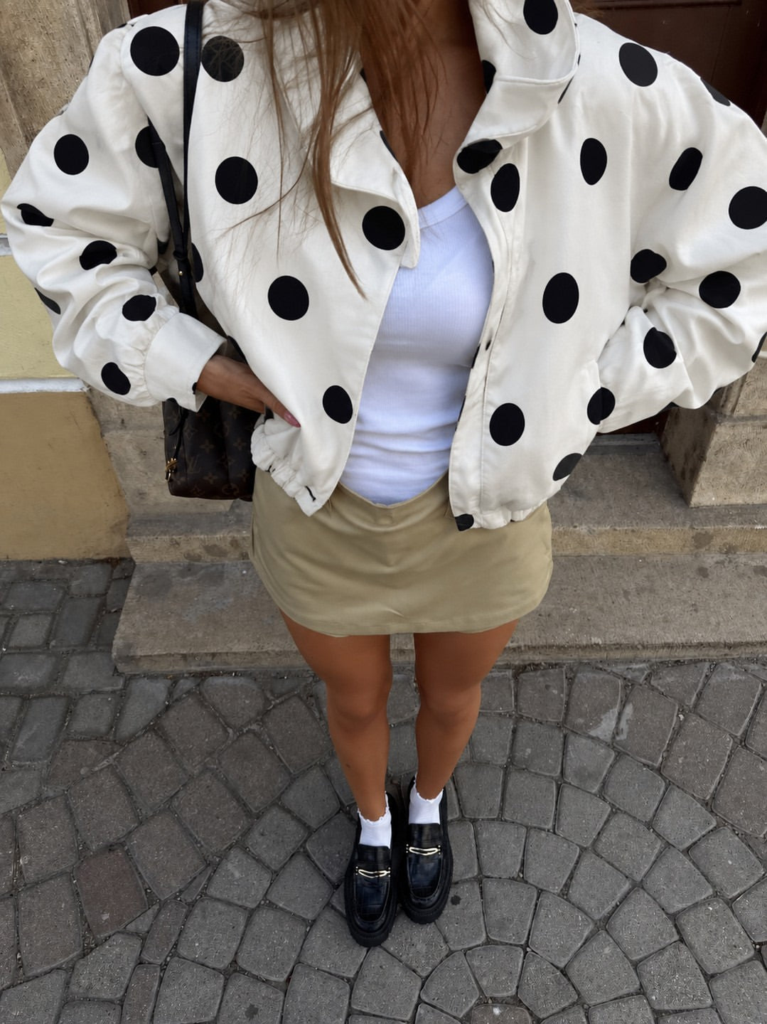 Polka Dot Puffer Jacket