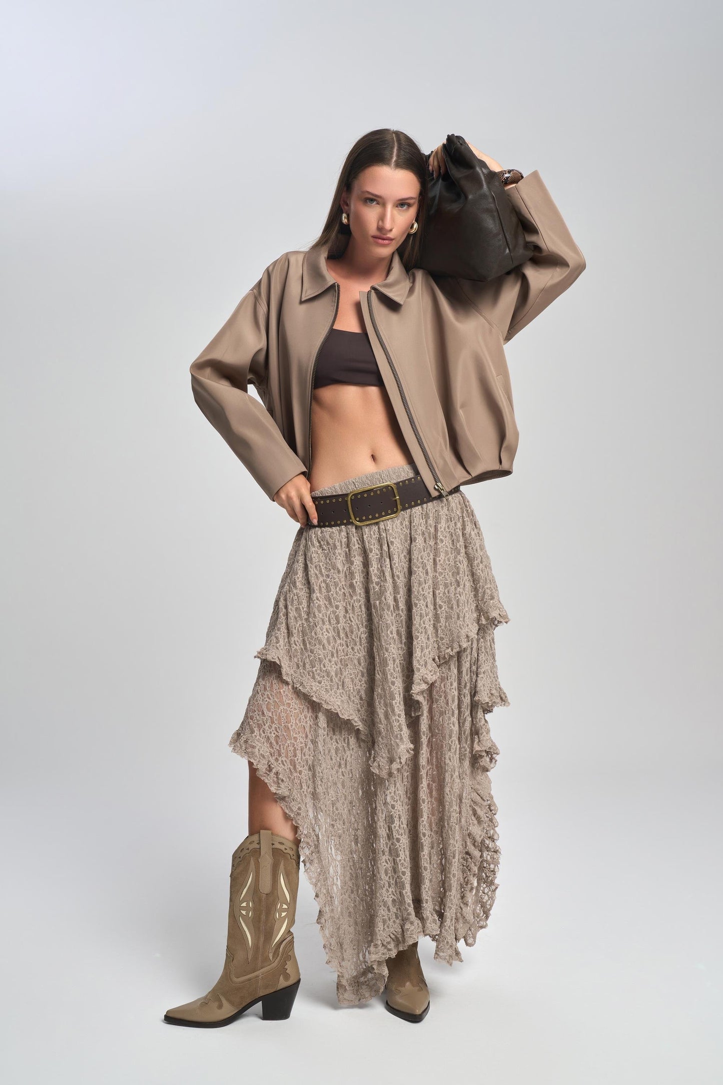 Ruffle Lace Skirt