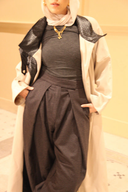 The Dimension Leather Coat