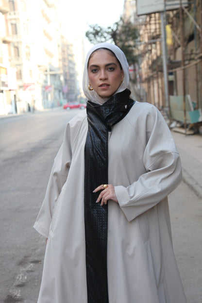 The Dimension Leather Coat