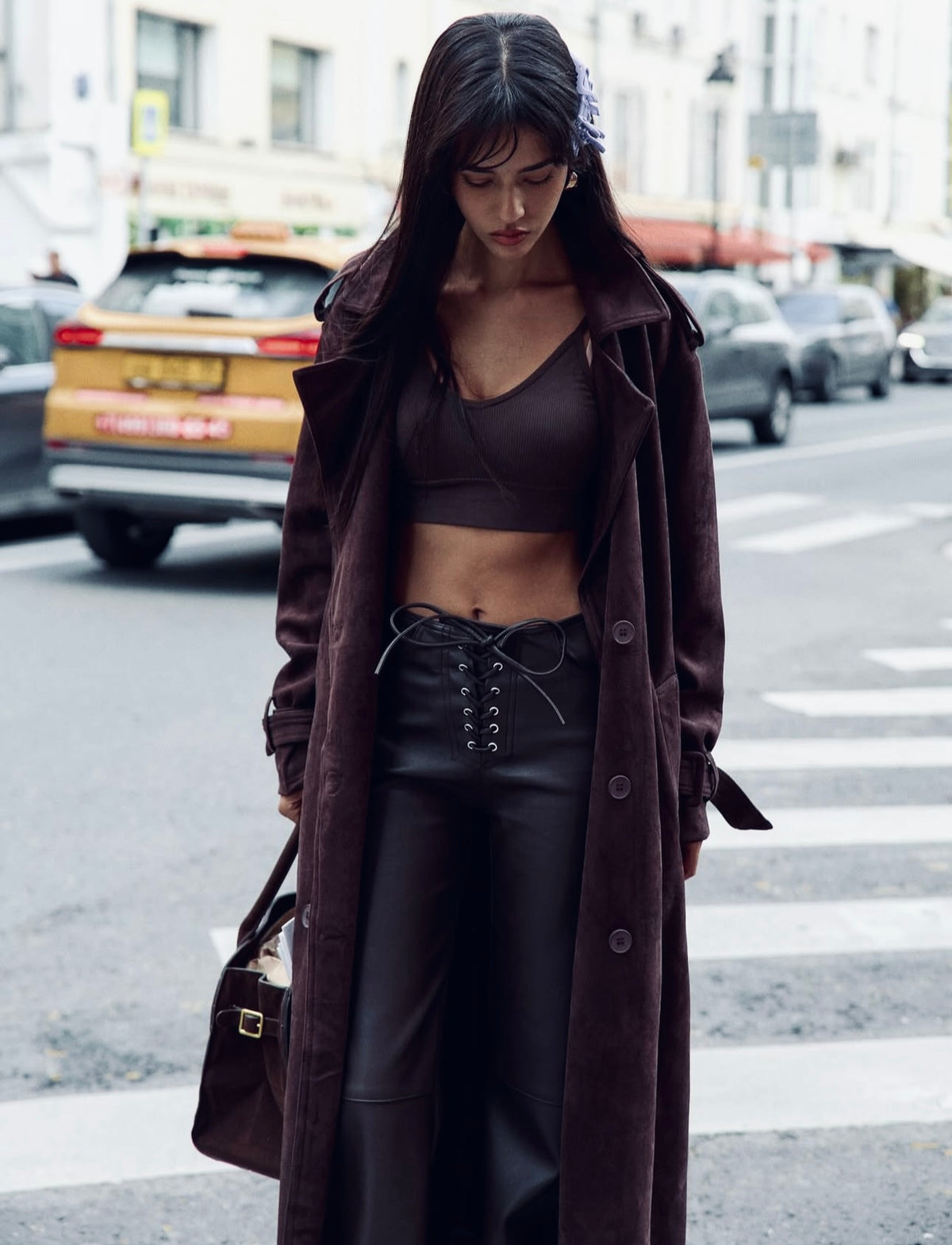Midnight Suede Coat