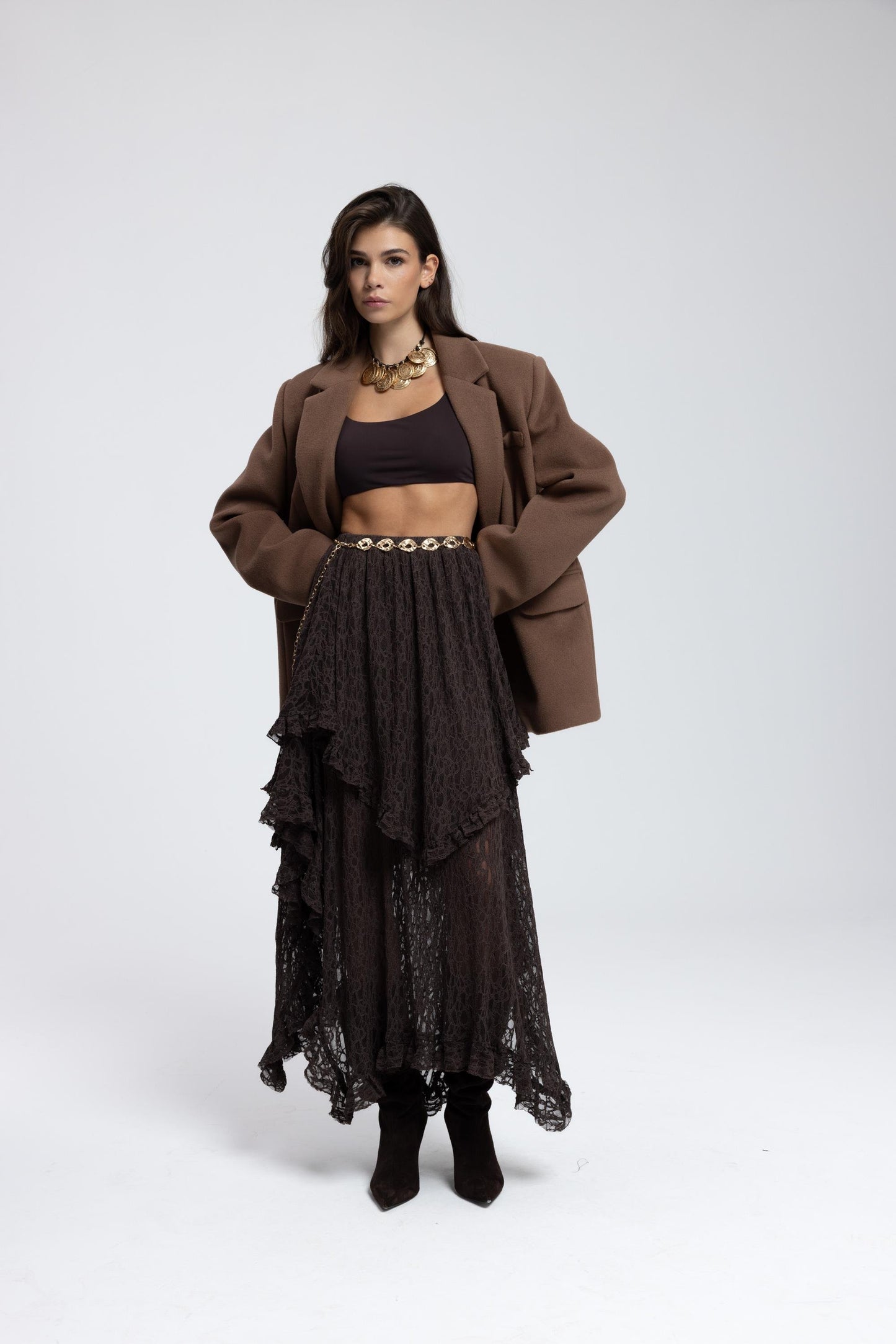 Ruffle Lace Skirt