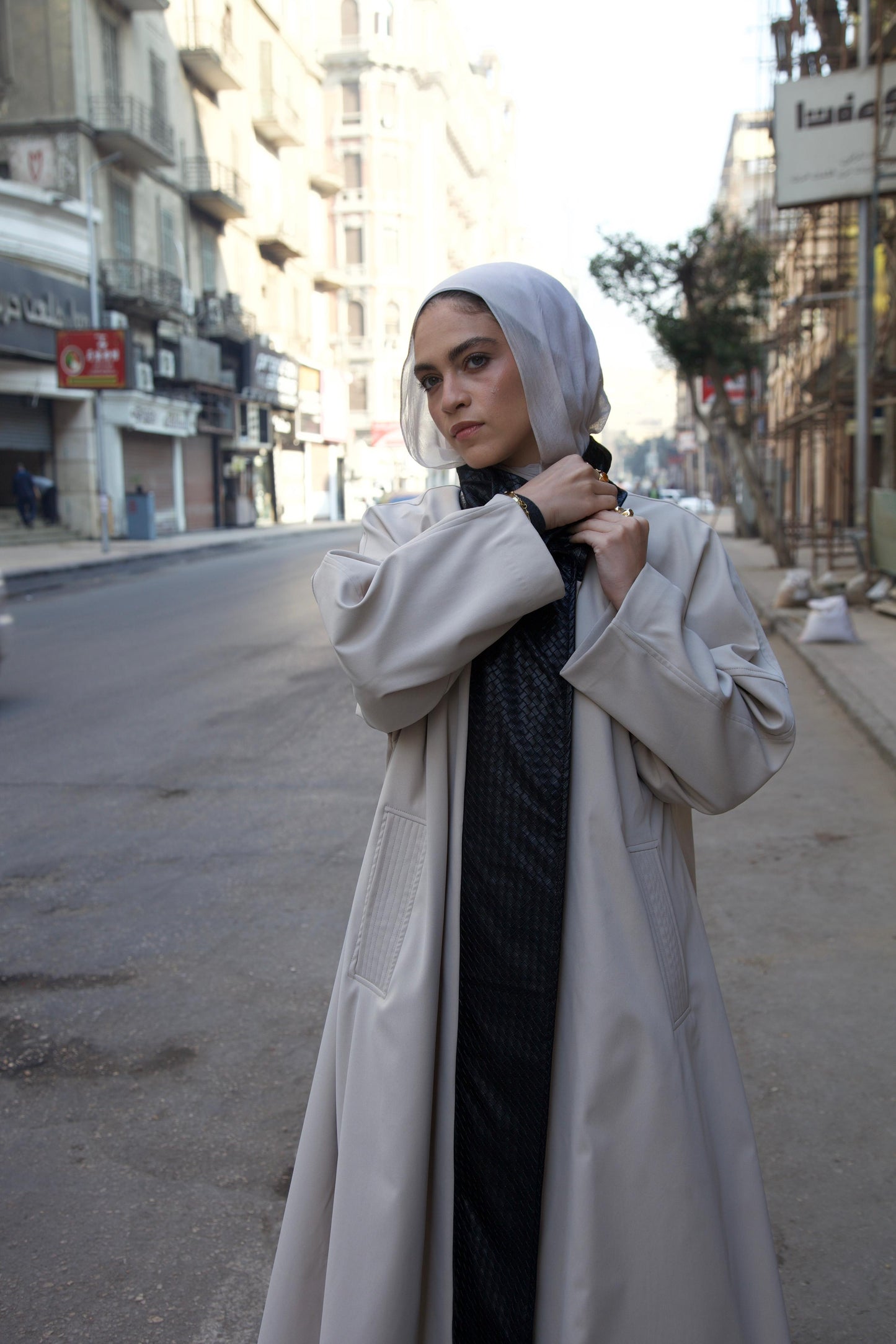 The Dimension Leather Coat