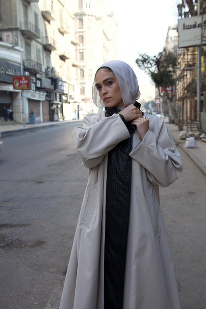 The Dimension Leather Coat