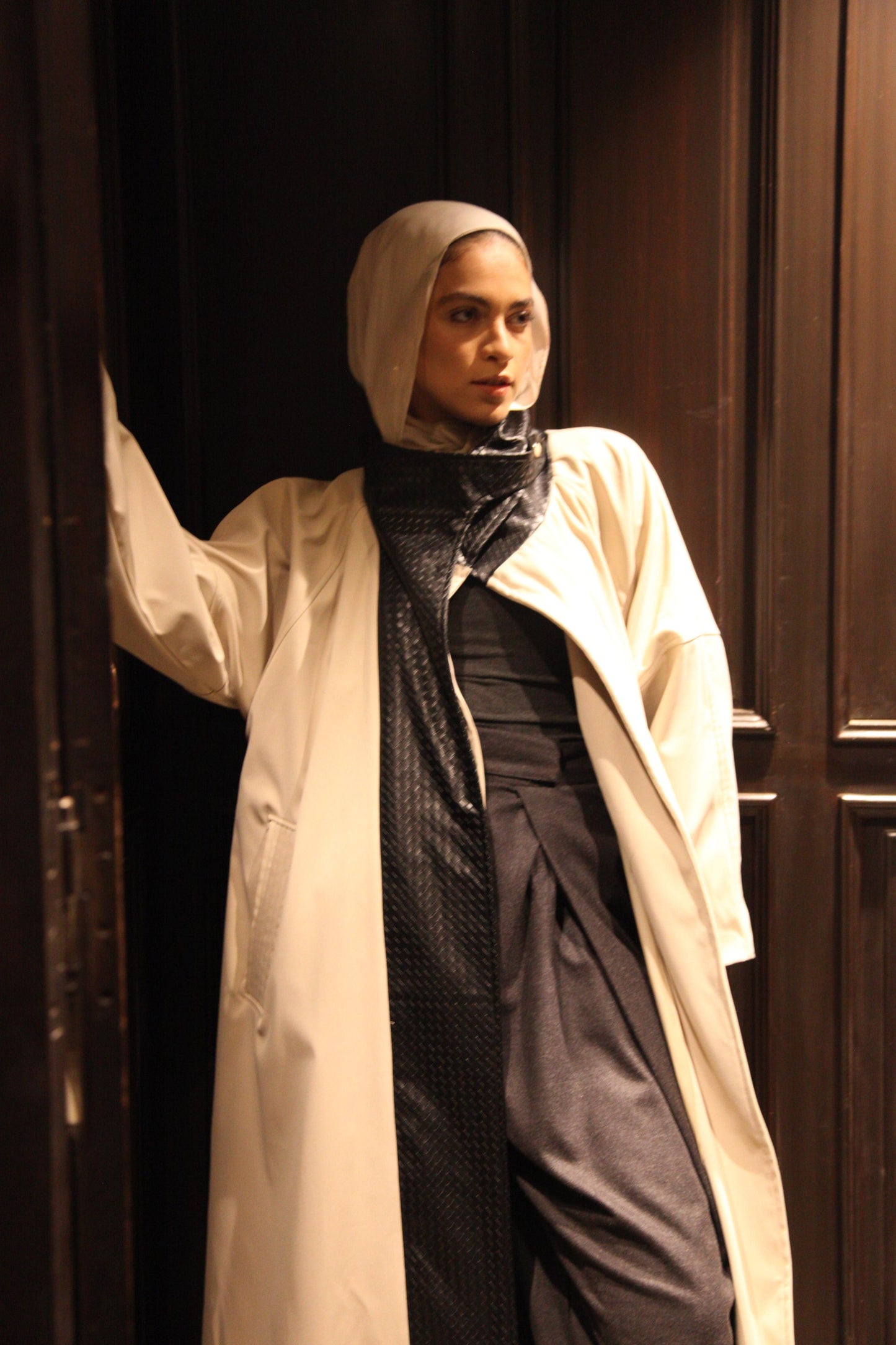 The Dimension Leather Coat