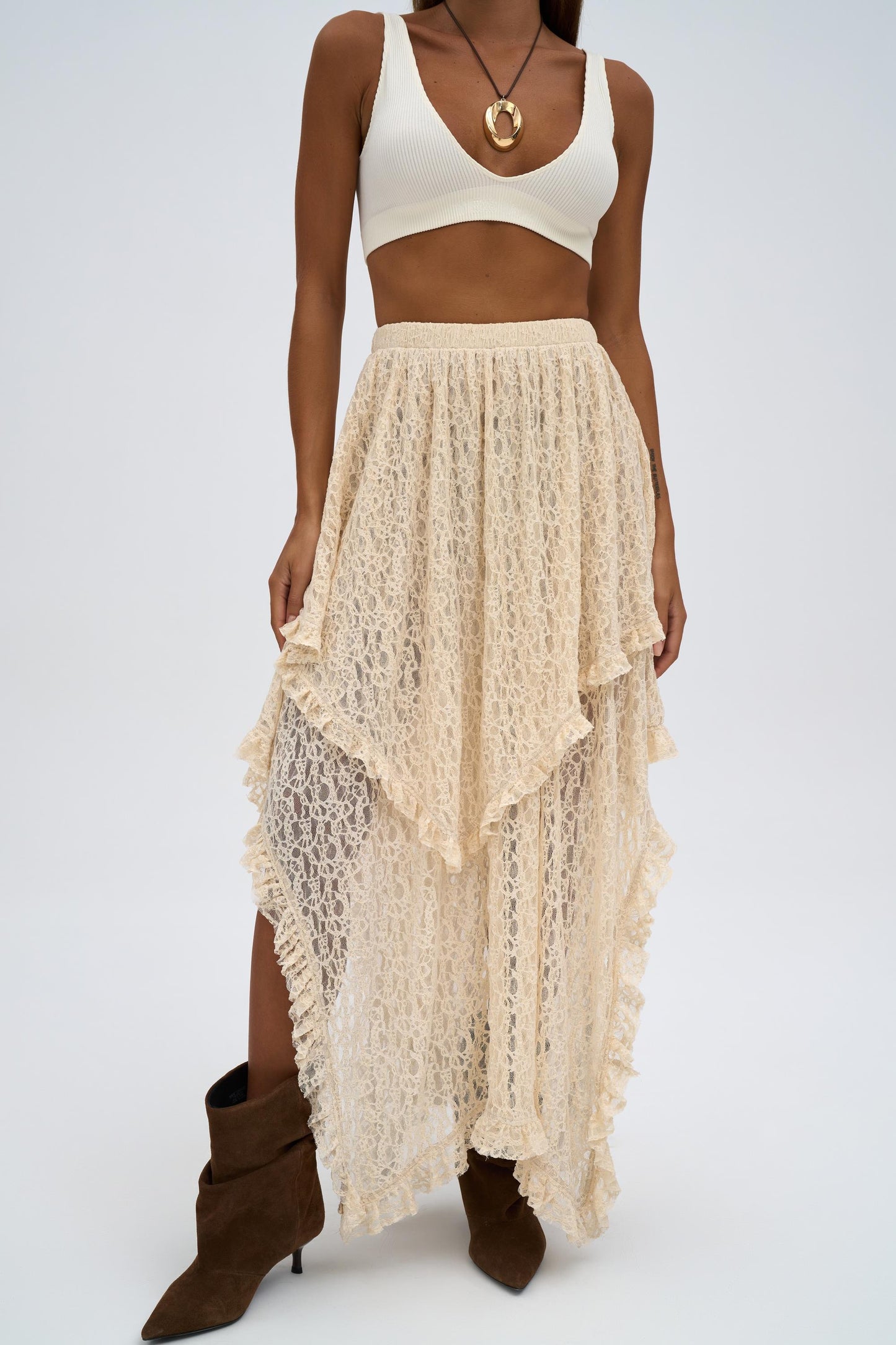 Ruffle Lace Skirt