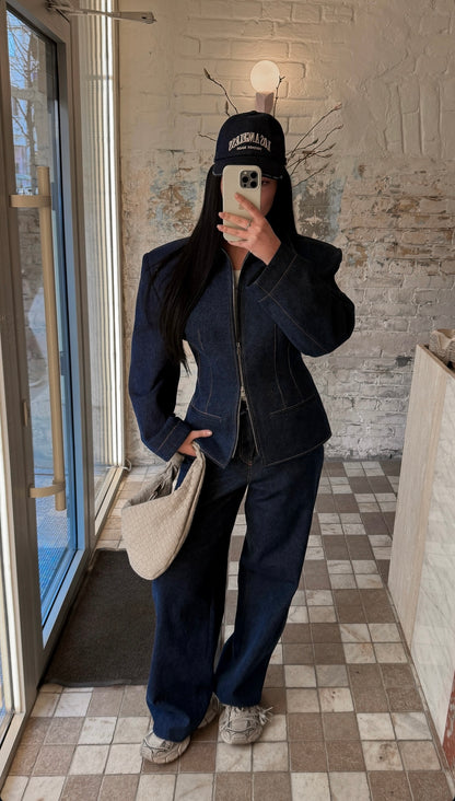 Corset Denim Suit