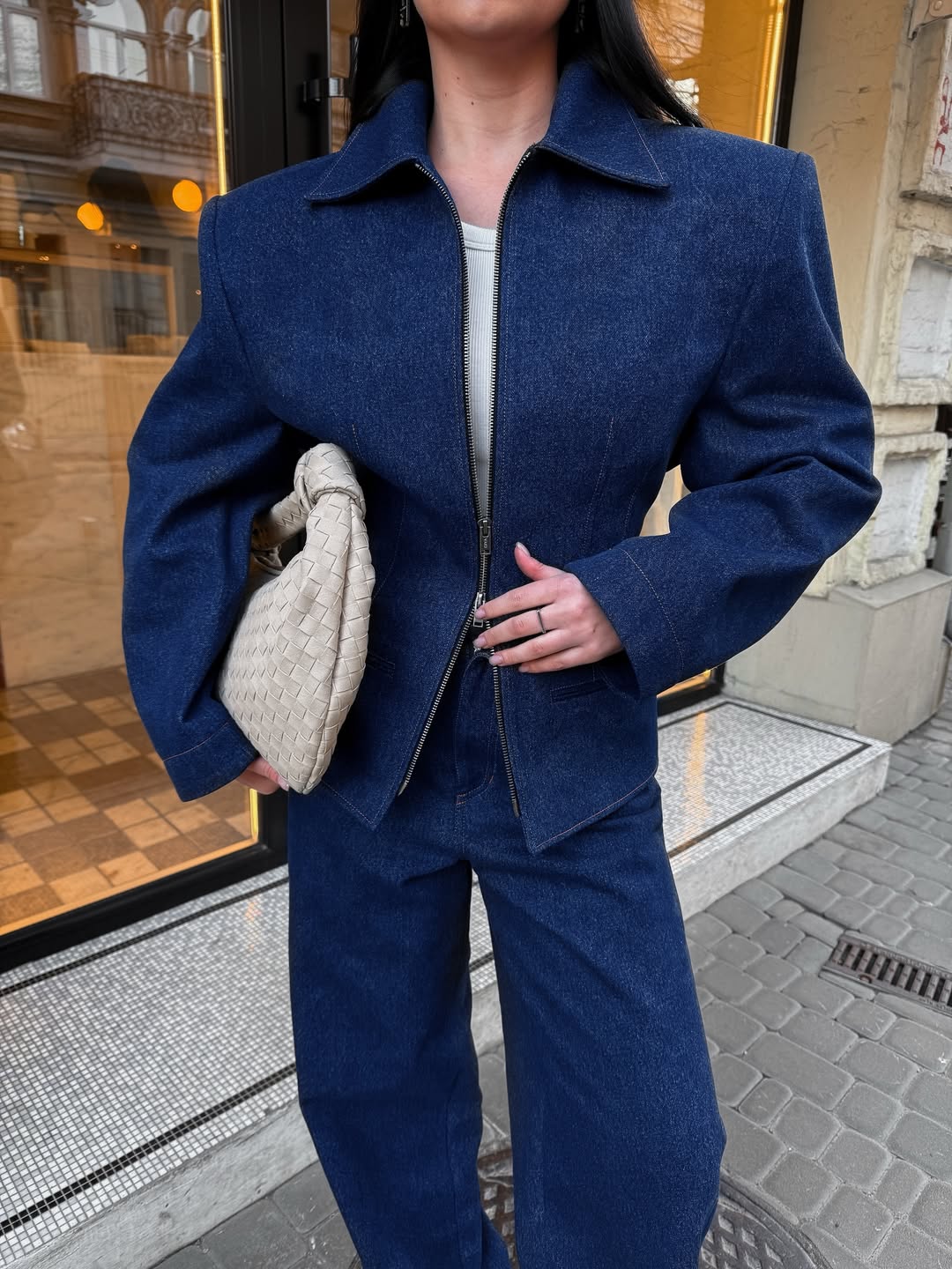 Corset Denim Suit