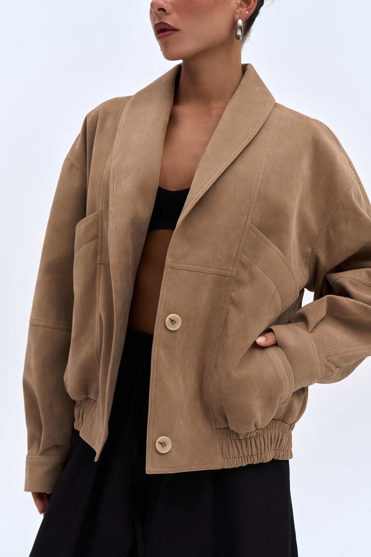 City Suede Bomber
