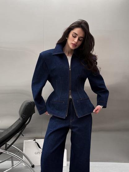 Corset Denim Suit
