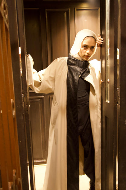 The Dimension Leather Coat