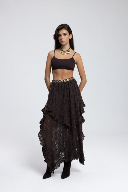 Ruffle Lace Skirt
