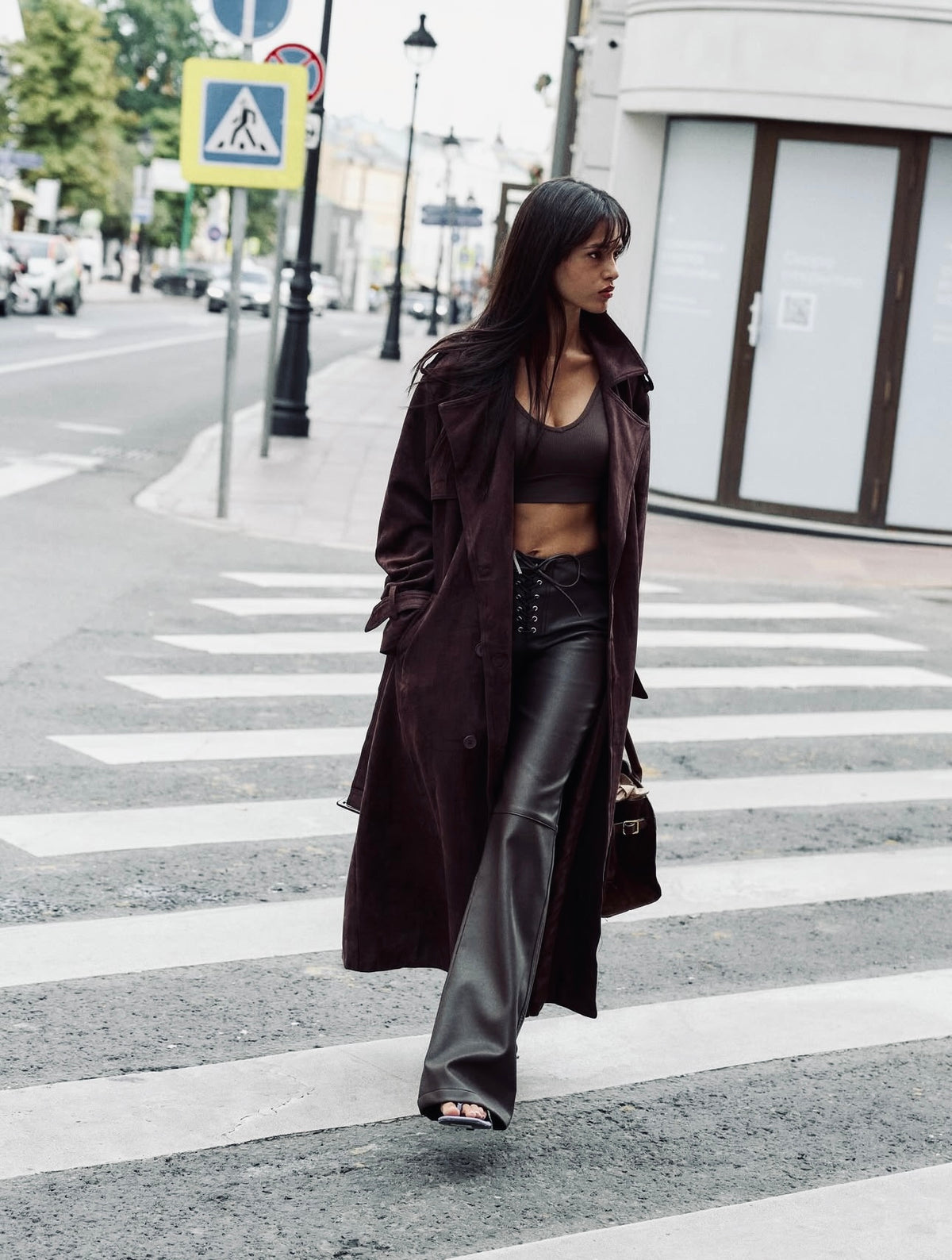 Midnight Suede Coat