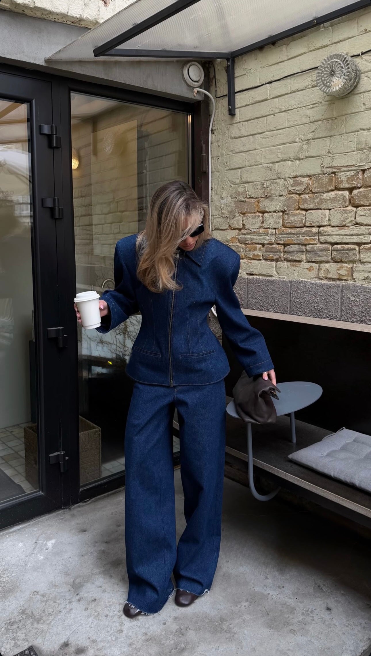 Corset Denim Suit