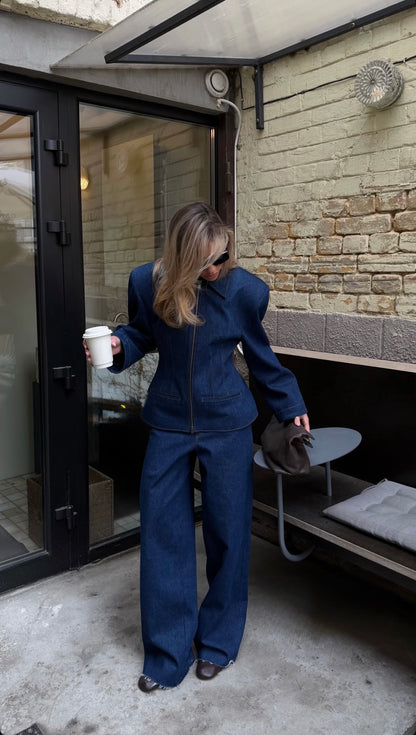 Corset Denim Suit
