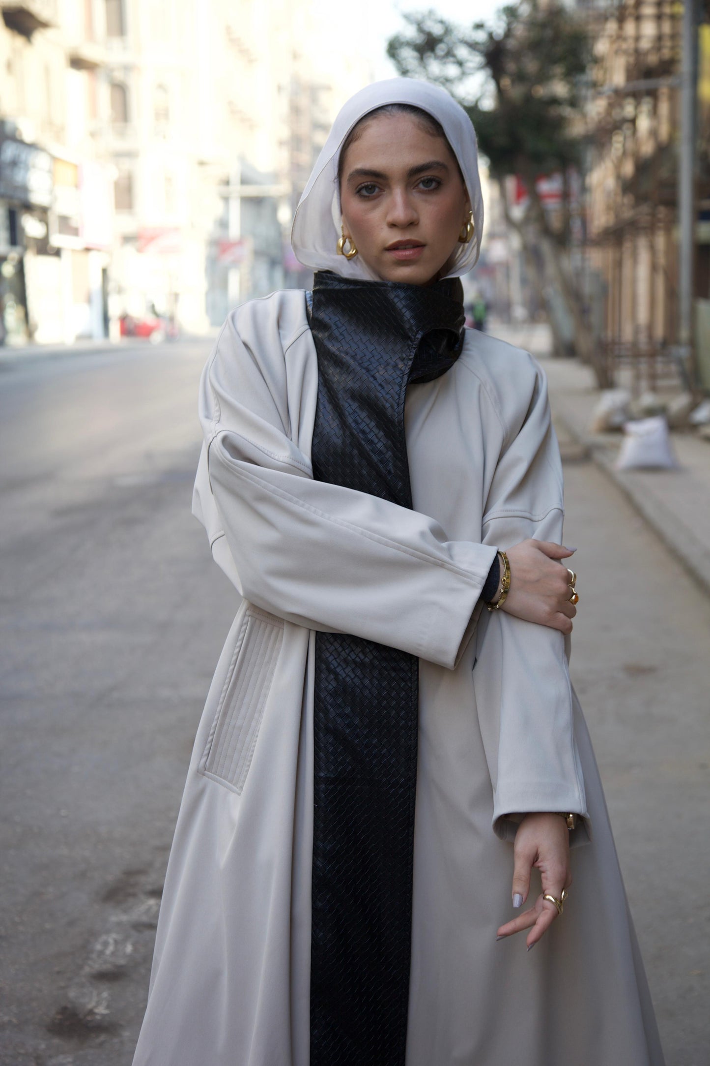 The Dimension Leather Coat