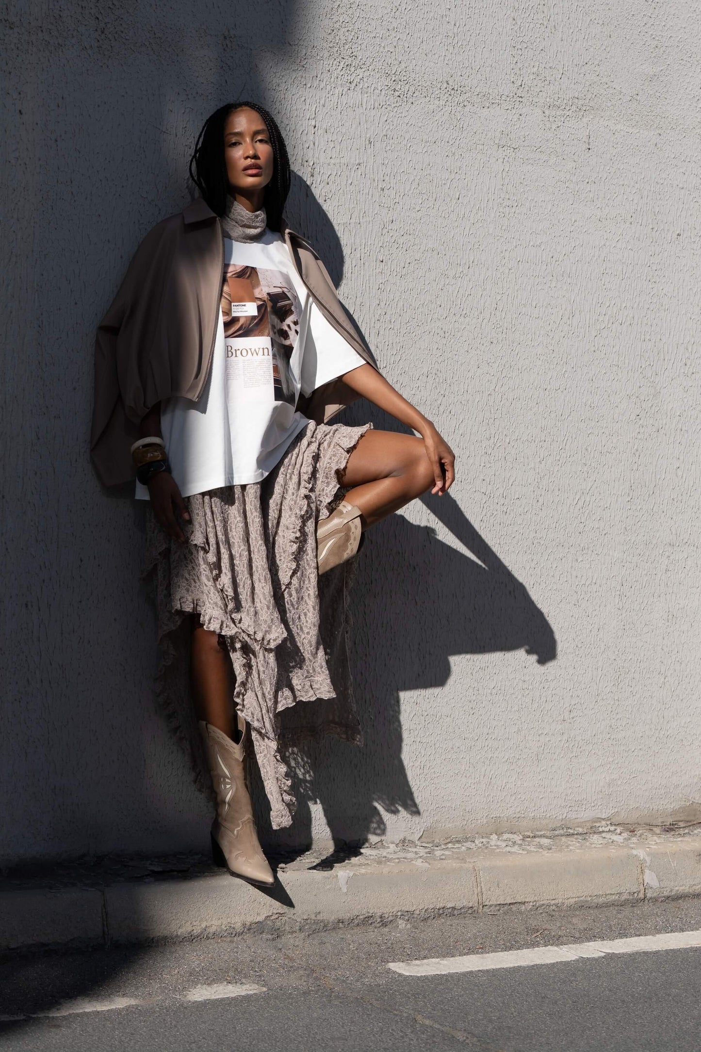 Ruffle Lace Skirt