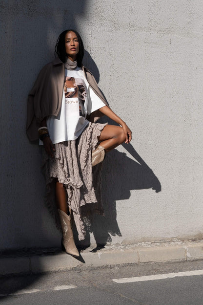 Ruffle Lace Skirt