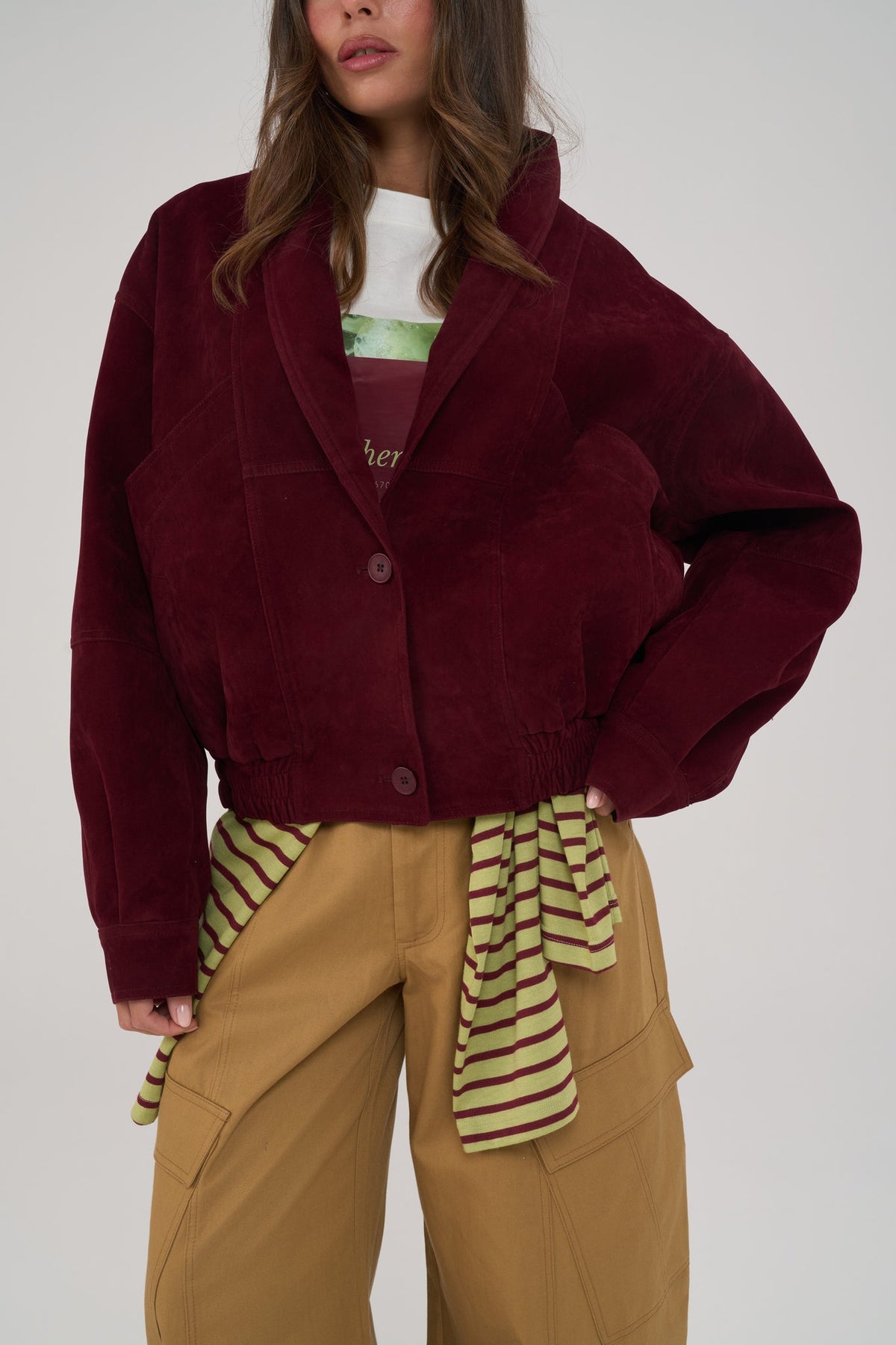 City Suede Bomber