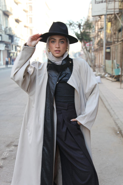 The Dimension Leather Coat