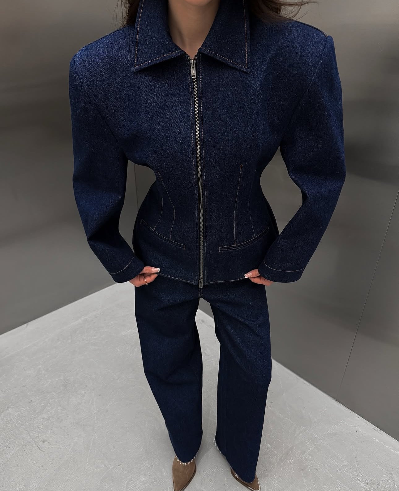 Corset Denim Suit