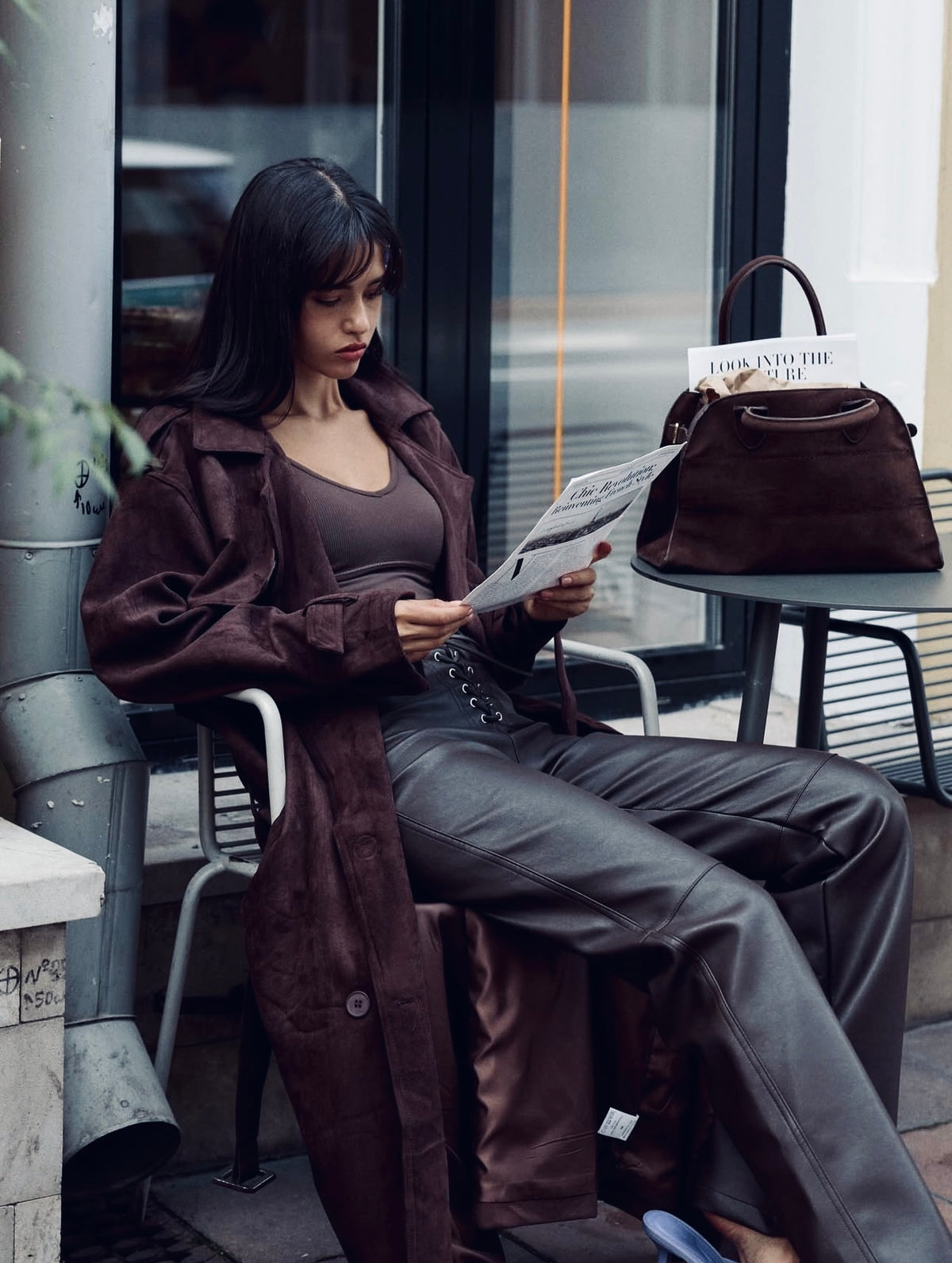 Midnight Suede Coat
