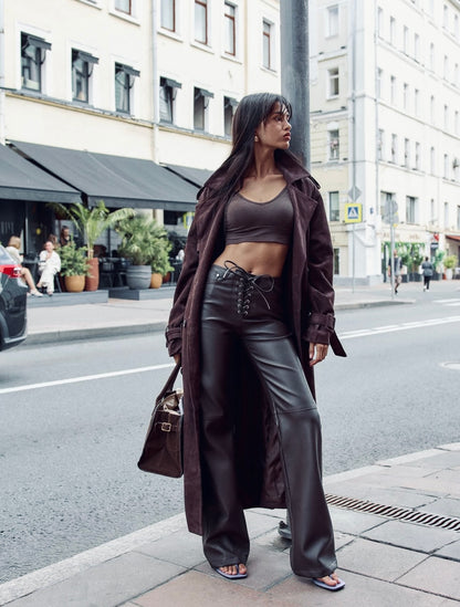 Midnight Suede Coat