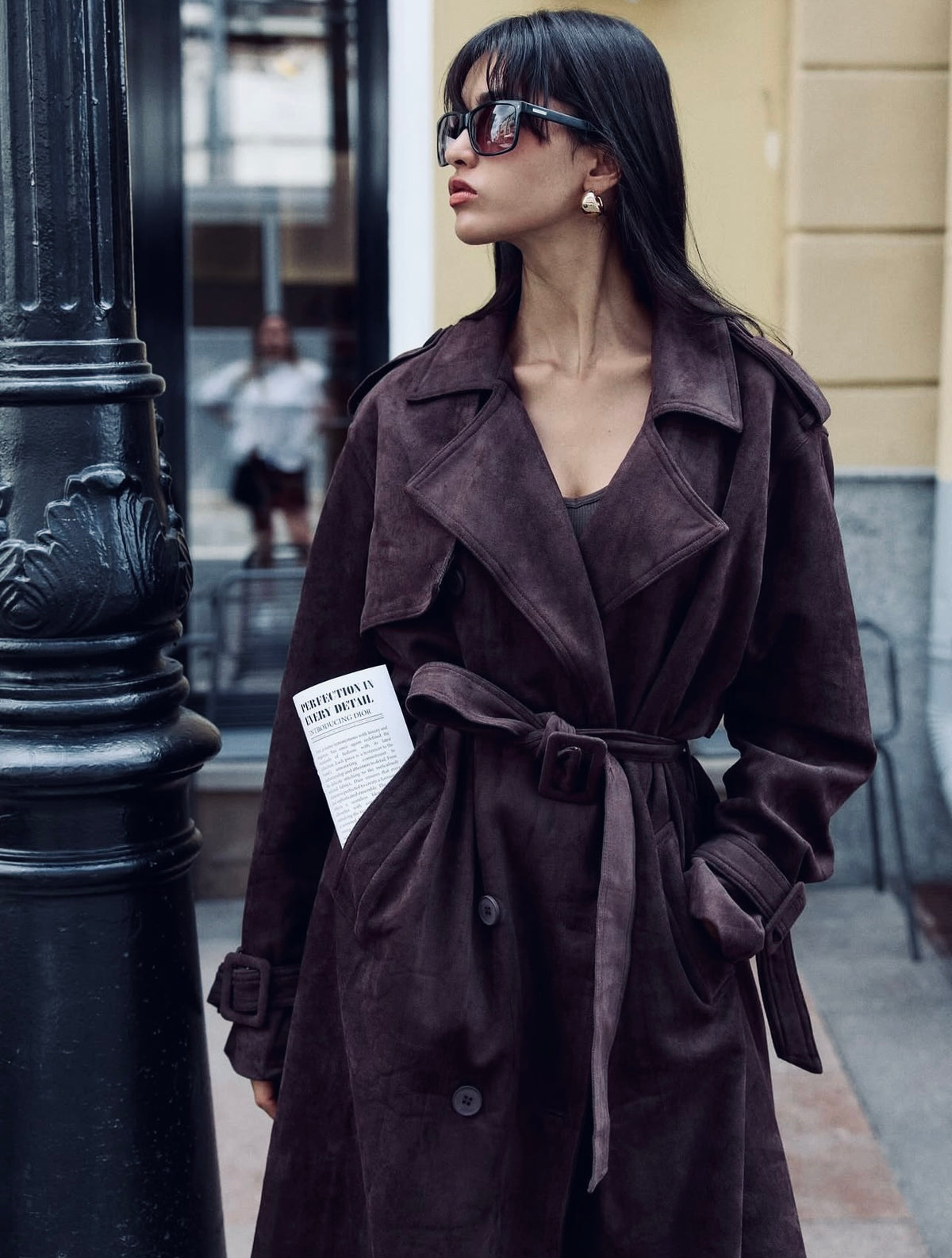 Midnight Suede Coat