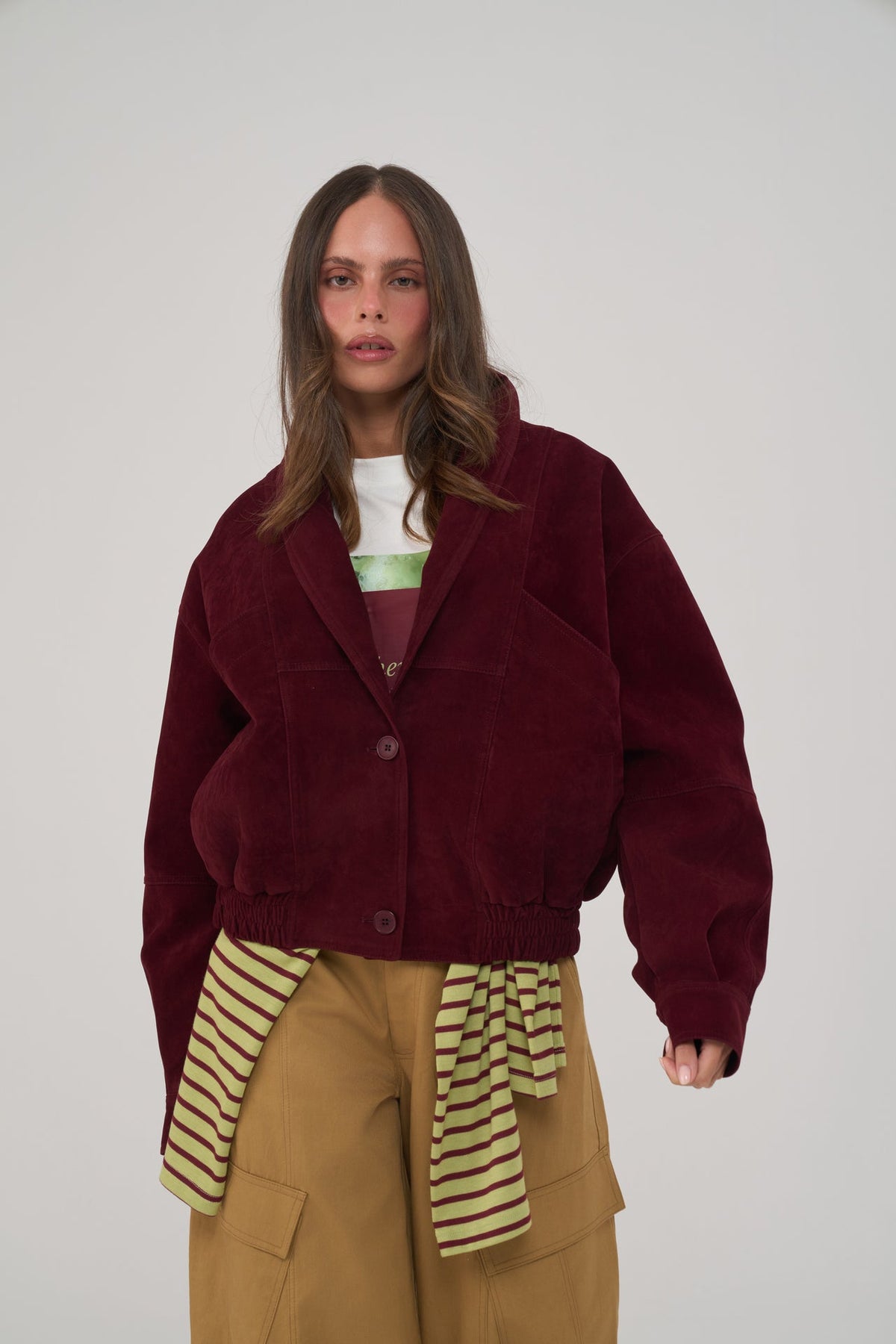 City Suede Bomber