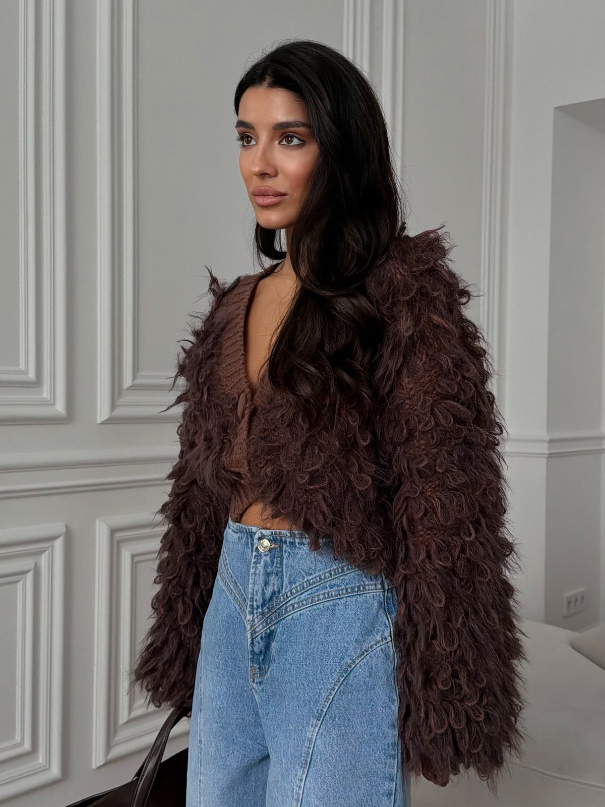 The Shaggy Knit Jacket
