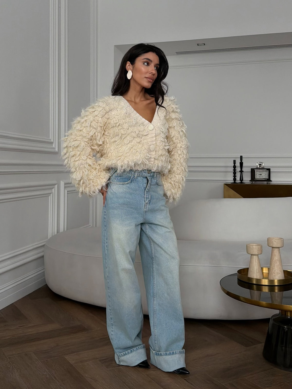 The Shaggy Knit Jacket