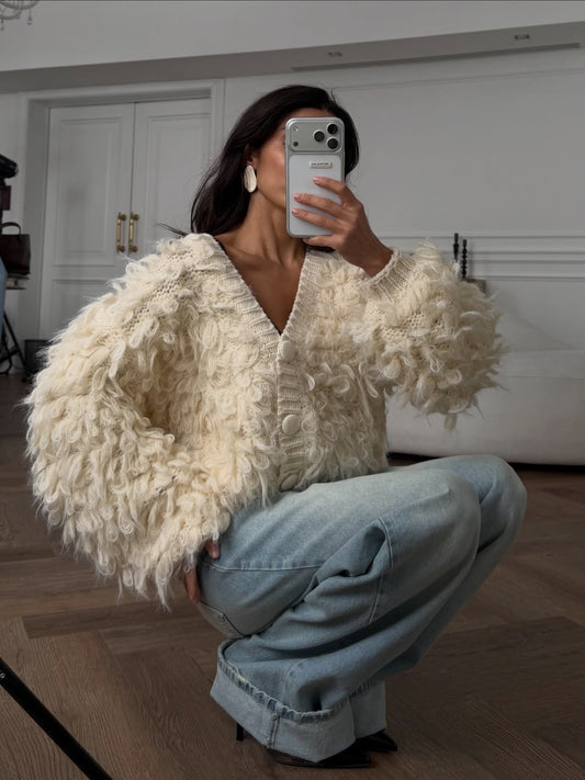 The Shaggy Knit Jacket