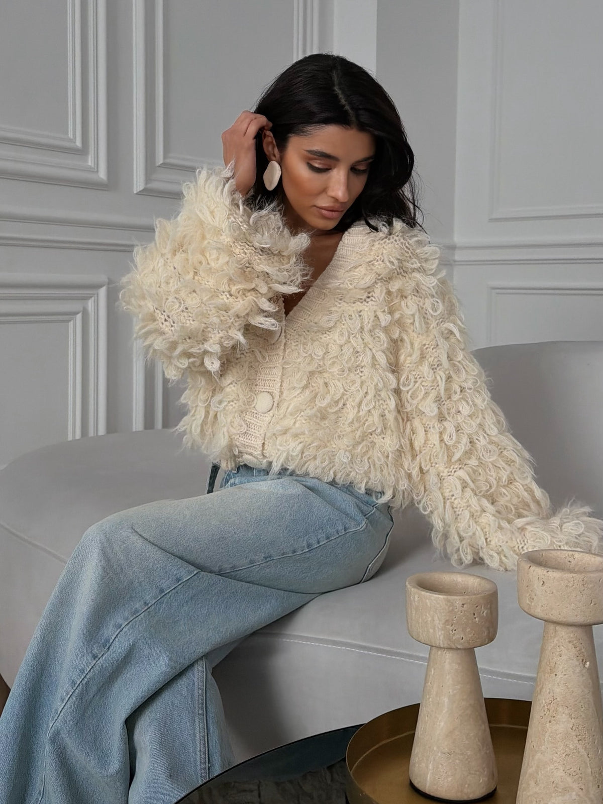 The Shaggy Knit Jacket